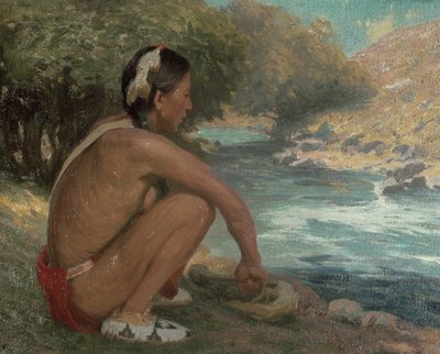 The Mountain Stream by Eanger Irving Couse